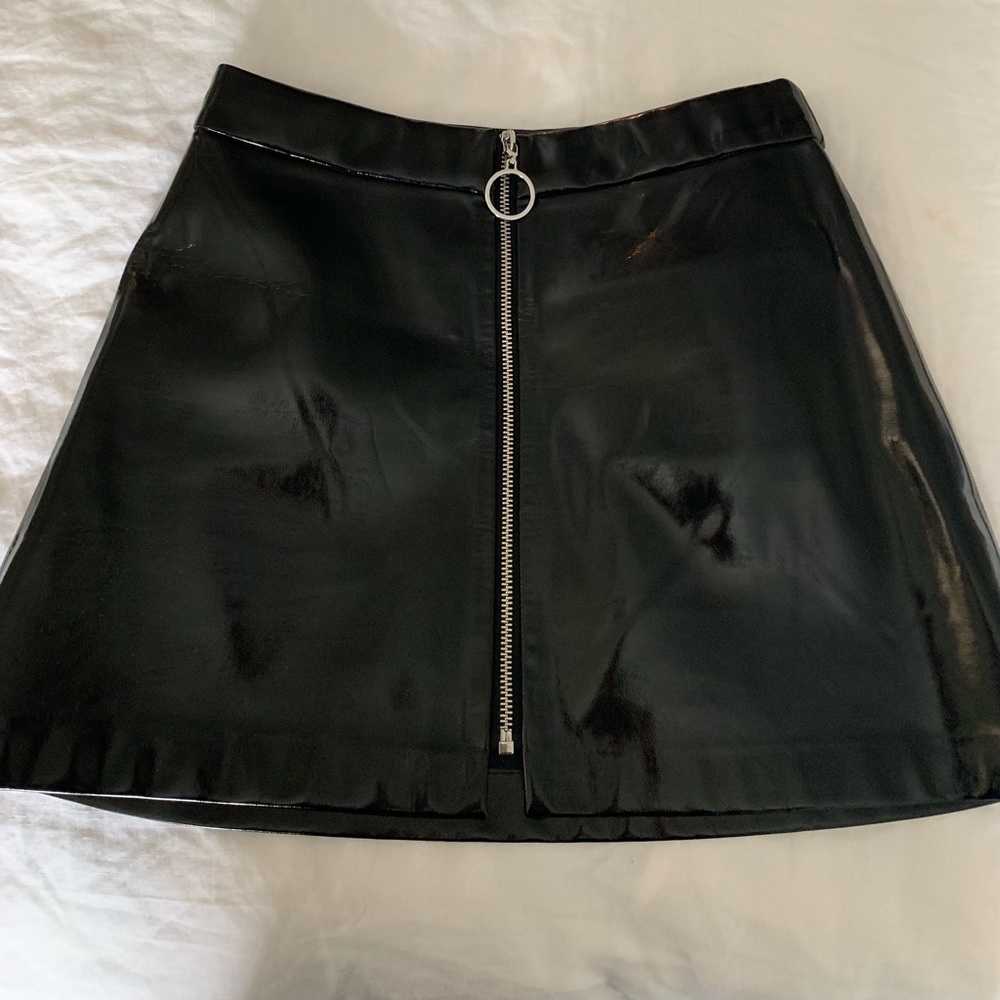 Zara Patent pleather skirt